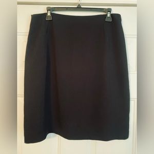 Rich black, lined skirt